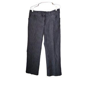 Lee Jeans Womens 14 Short Natural Straight Leg Black